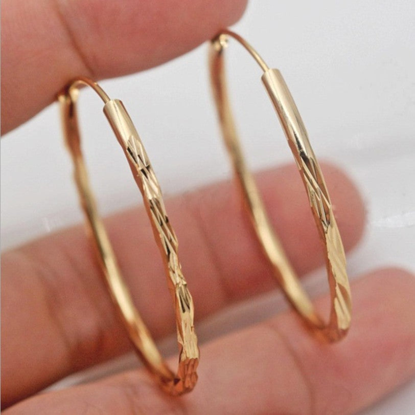 Gold Plated Hoop Earrings