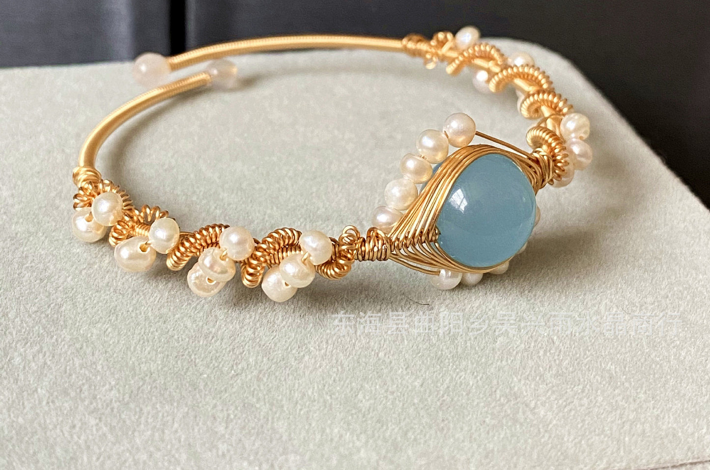 Handmade Hailan Baohai White Pearl Bracelet