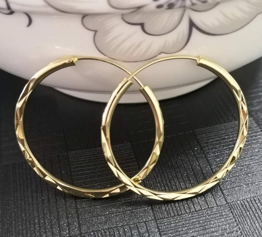 Gold Plated Hoop Earrings