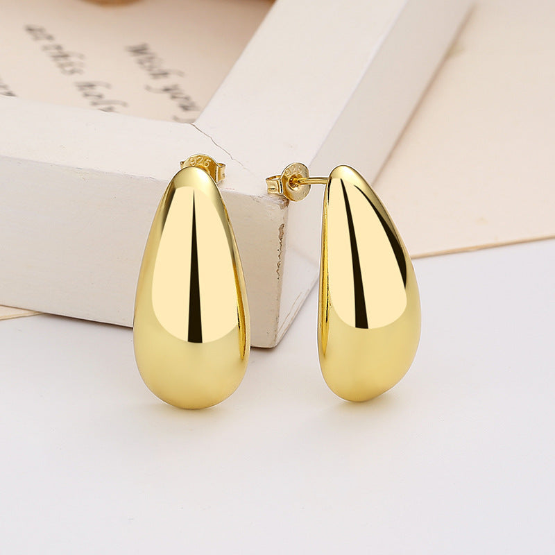 Elegant Water Drop Glossy Earrings