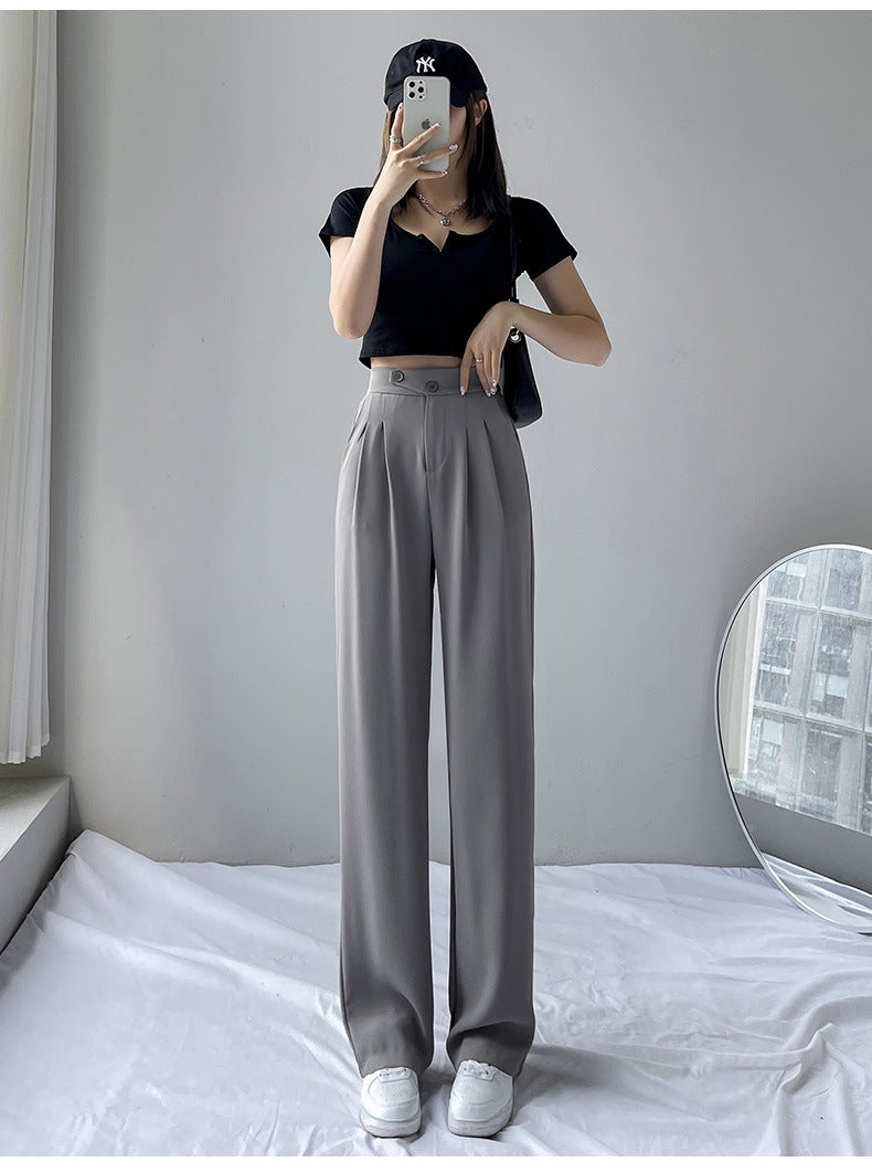 Modern High Waist Loose Drape Pants