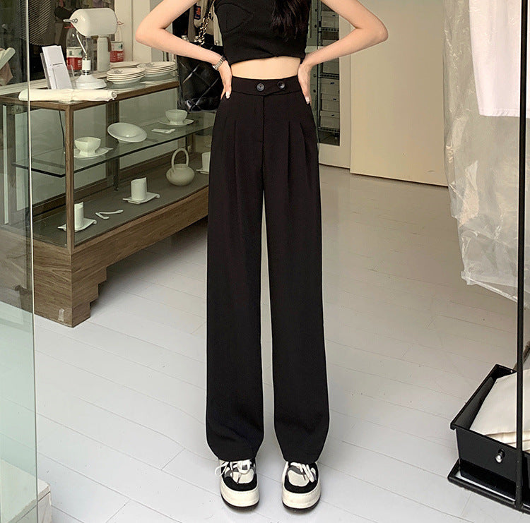 Modern High Waist Loose Drape Pants