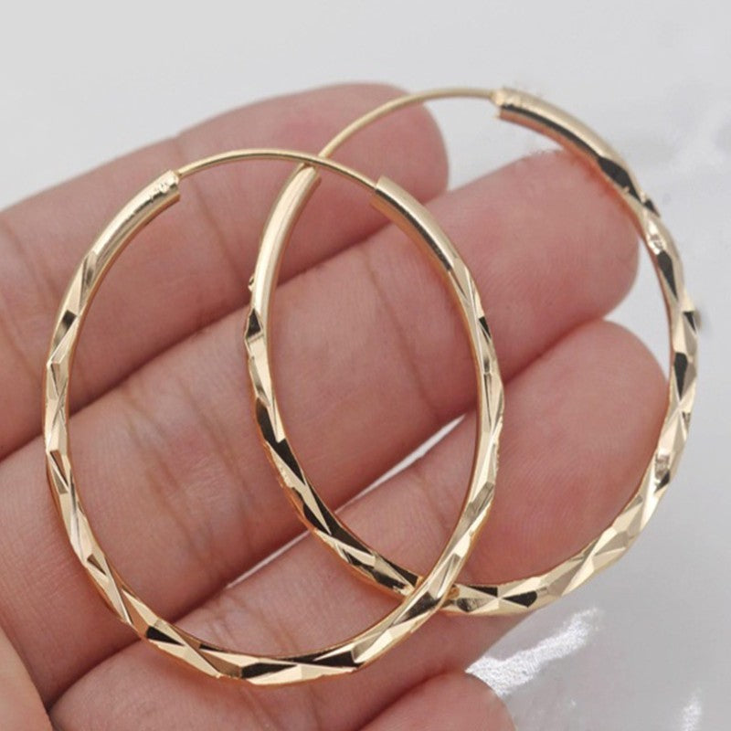 Gold Plated Hoop Earrings