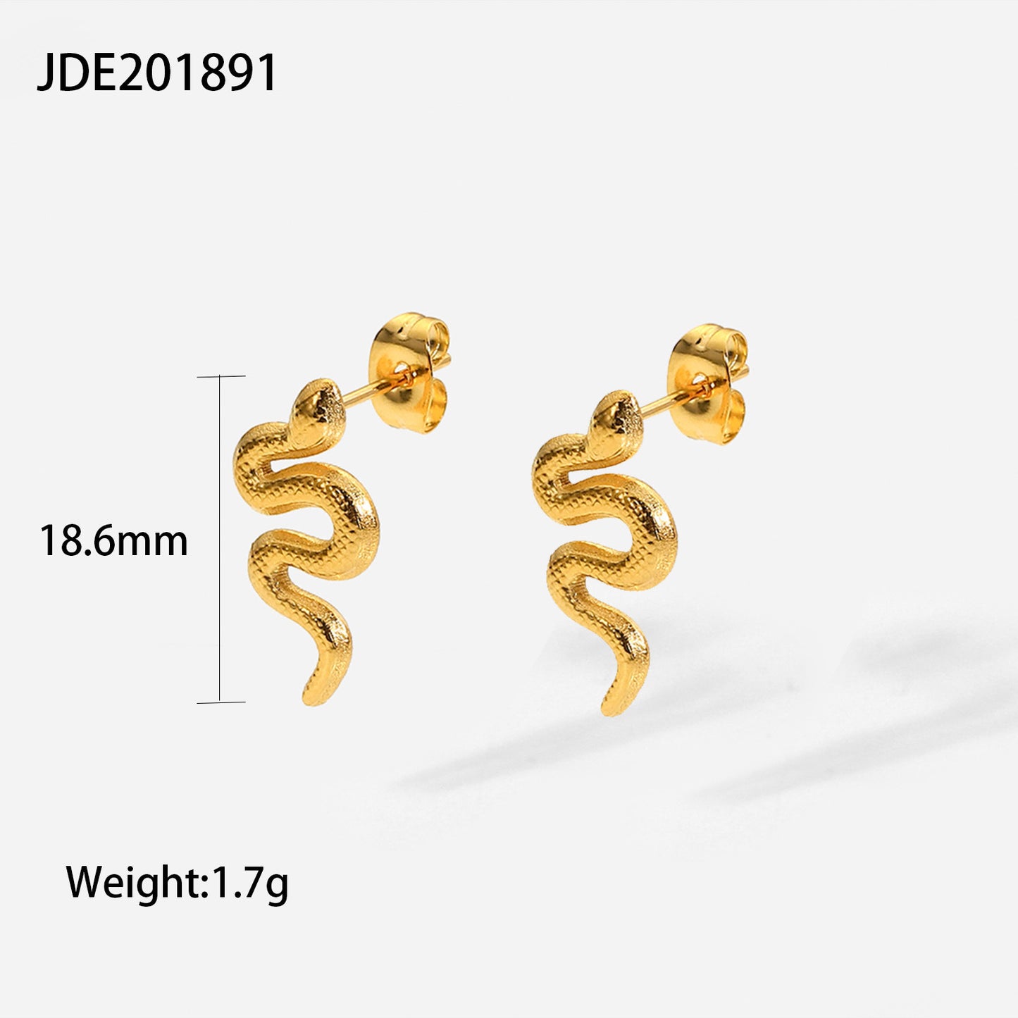 Snake Stud Earrings