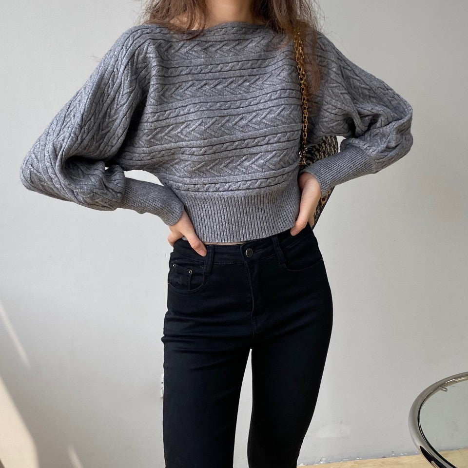 Round Neck Short Sweater