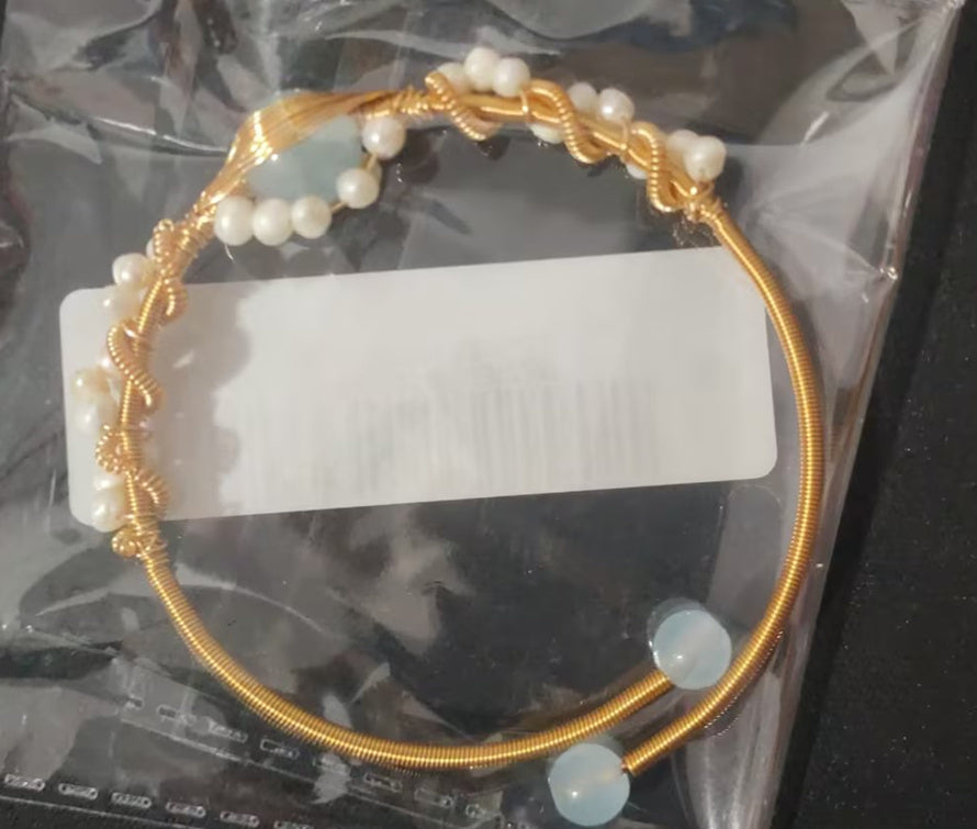 Handmade Hailan Baohai White Pearl Bracelet