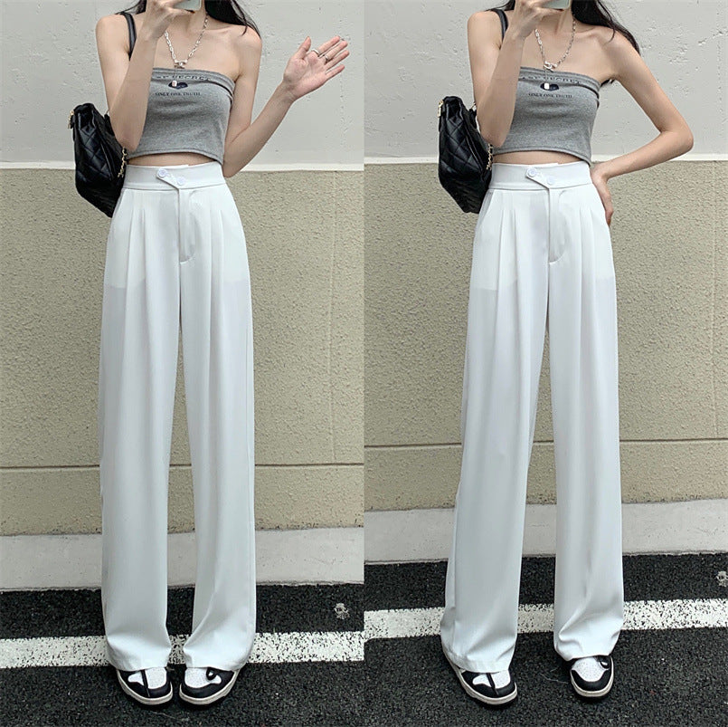 Modern High Waist Loose Drape Pants