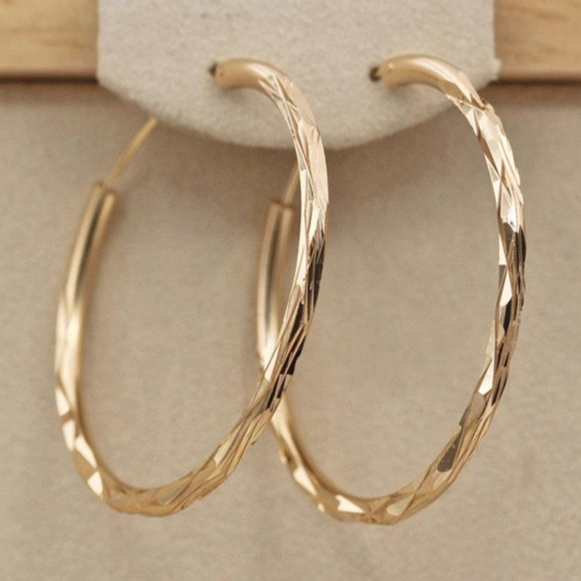 Gold Plated Hoop Earrings