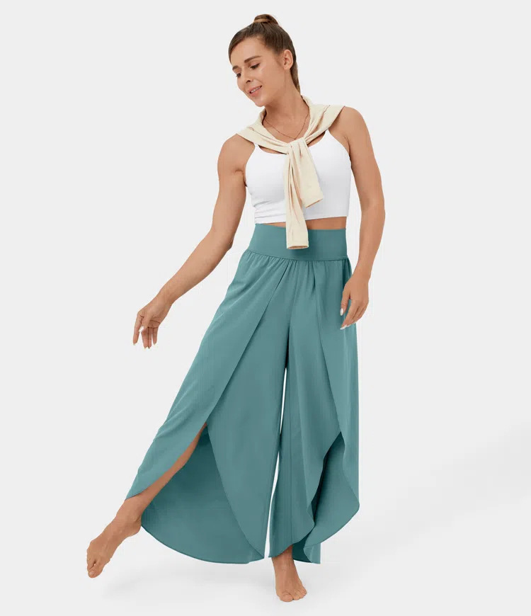 Loose Split High Waist Pants