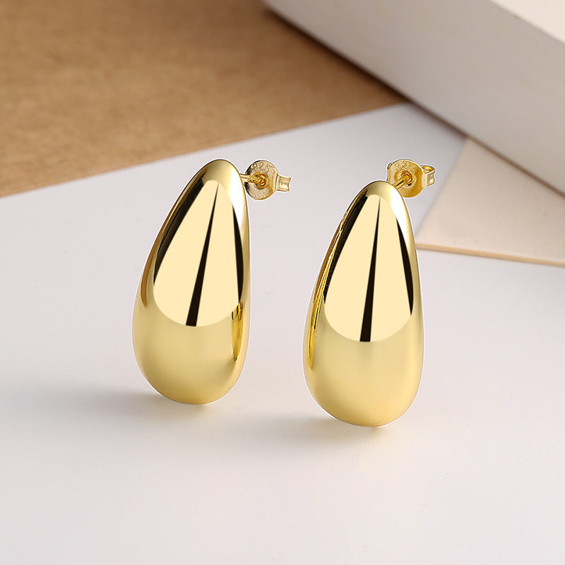 Elegant Water Drop Glossy Earrings