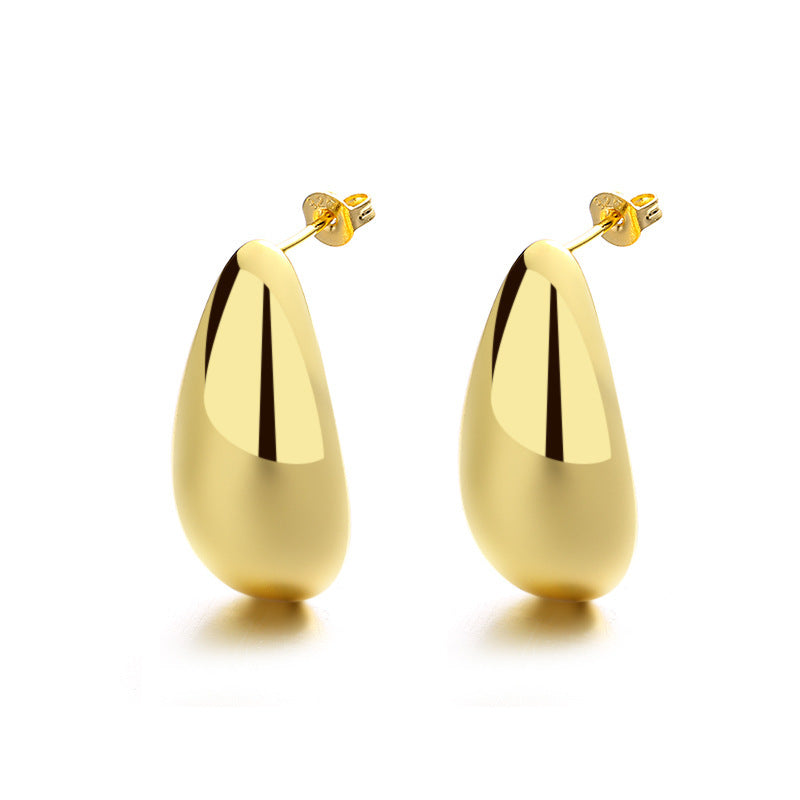 Elegant Water Drop Glossy Earrings