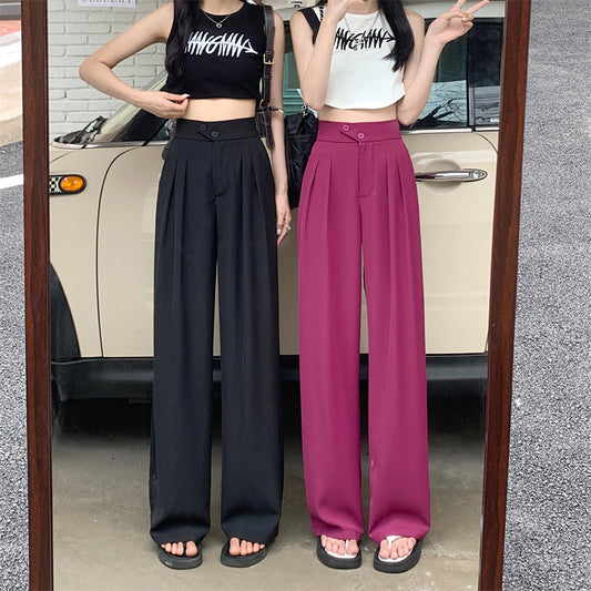 Modern High Waist Loose Drape Pants