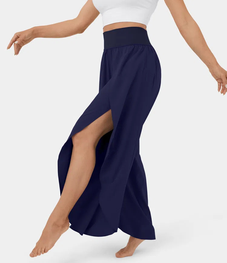 Loose Split High Waist Pants